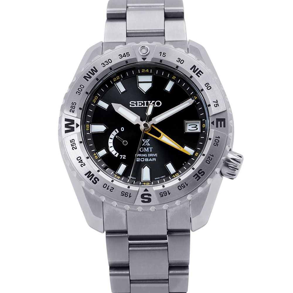 セイコー プロスペックス GMT スプリングドライブ SBDB029 SEIKO 腕時計 黒文字盤