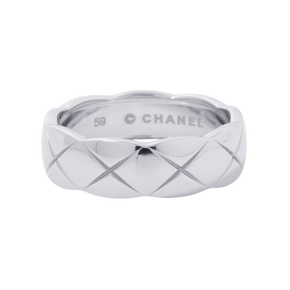 シャネル リング ココクラッシュ コレクション ミディアムモデル K18WG サイズ59 J10570 CHANEL 指輪 ジュエリー