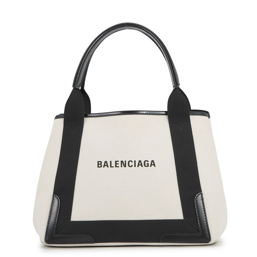バレンシアガ トートバッグ ネイビーカバス S ポーチ付 キャンバス 339933 BALENCIAGA バッグ 花柄