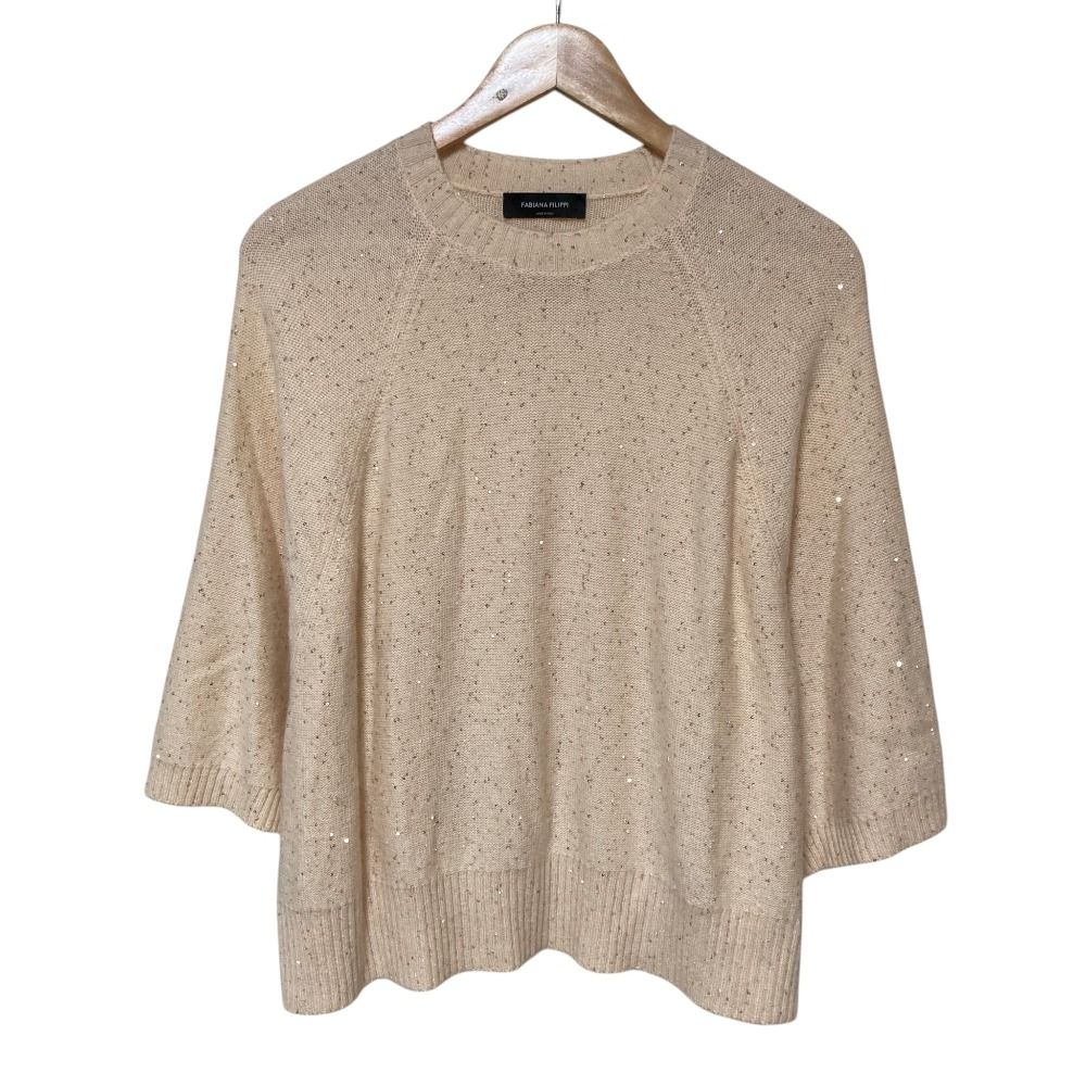 美品✨近年モデル ファビアナフィリッピ ニット モニーレ　シルク カシミヤ 美品 Fabiana Filippi ファビアナフィリッピ カシミヤシルクブレンド