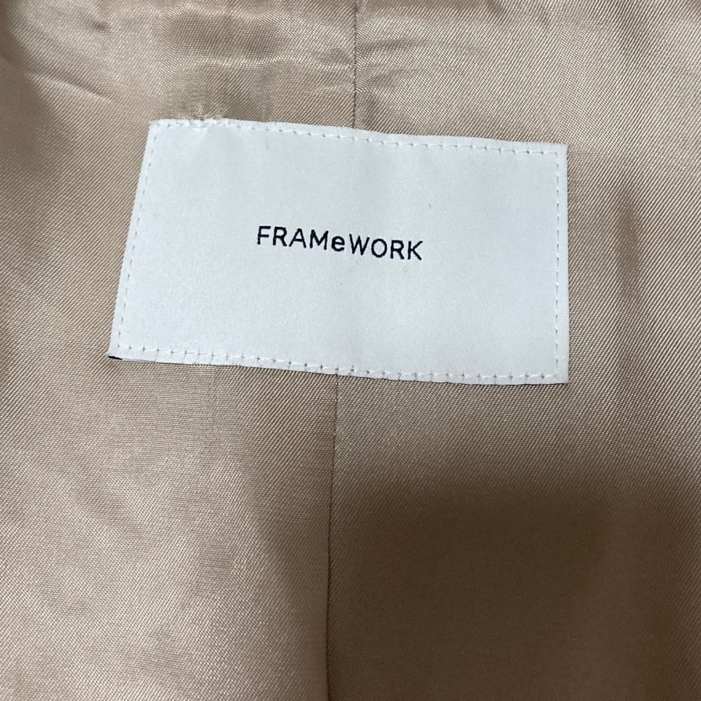 新品同様 24AW FRAMeWORK フレームワーク シャギーピーコート グレー