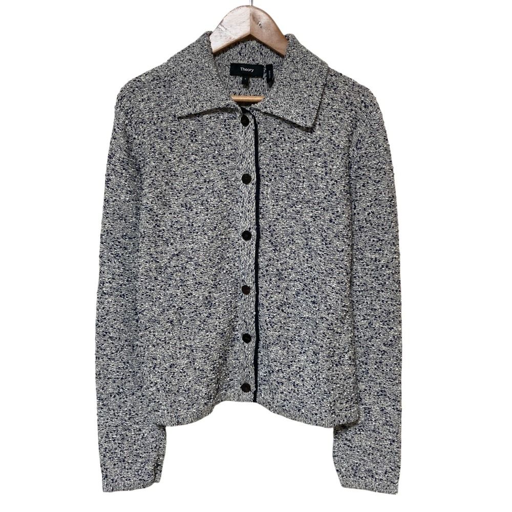 美品 26SS Theory セオリー TWEED JACKET ツイード シャツジャケット S