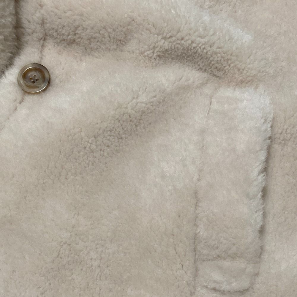 美品 24AW NOBLE ノーブル スノーボアビッグカラーコート