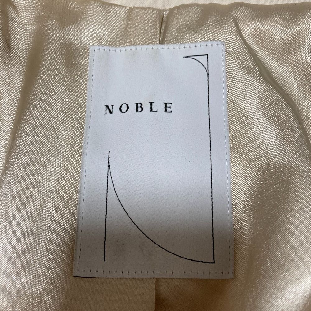 美品 24AW NOBLE ノーブル スノーボアビッグカラーコート