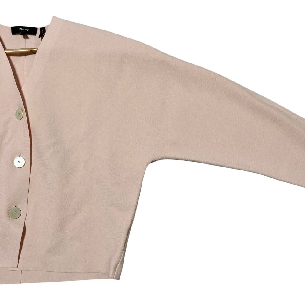 美品 26SS Theory セオリー WOOSTER CREPE KNIT Vネック カーディガン