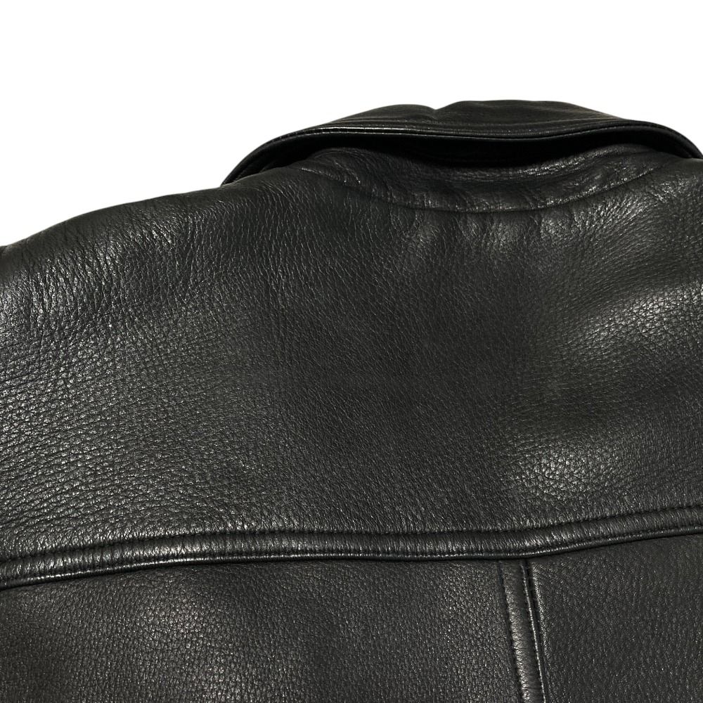 良品 PAPAS パパス ディアスキン レザー ステンカラー ロングコート M ブラック メンズ 古着 中古 USED 良品 PAPAS パパス ディアスキン レザー ステンカラー ロングコート M