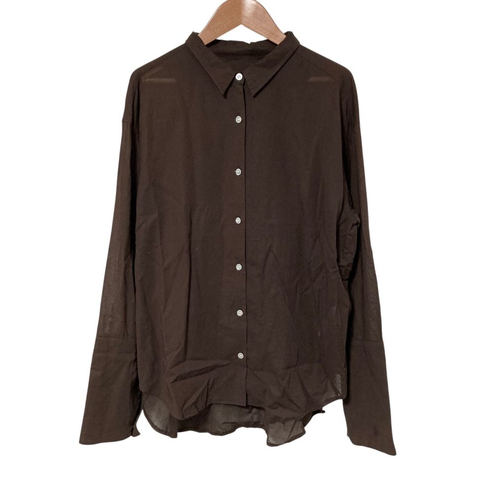 美品 GOOD GRIEF グッドグリーフ SHEER COTTON SHIRT ロングカフス