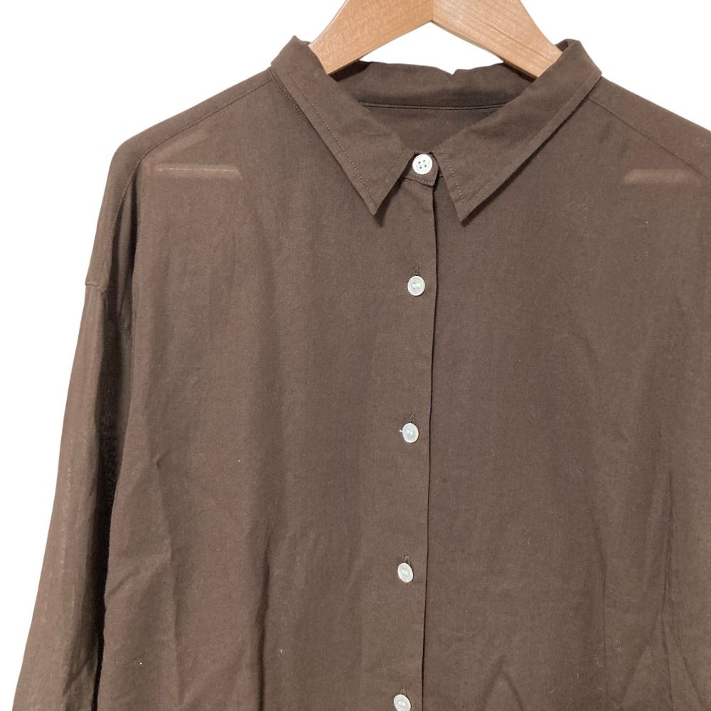 美品 GOOD GRIEF グッドグリーフ SHEER COTTON SHIRT ロングカフス