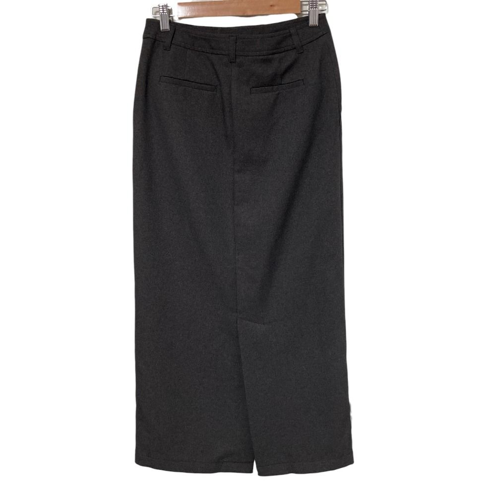美品 L'AUBE BLANC ローブブラン Front Pin-tuck Pencil Skirt ロング