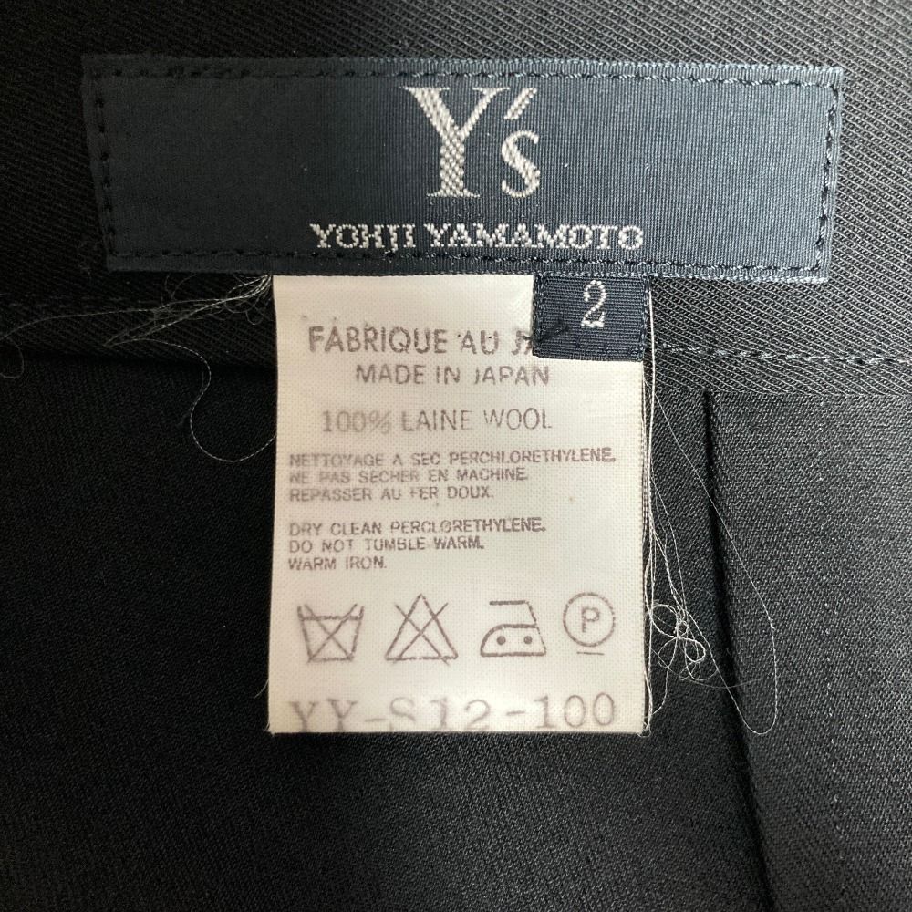 美品 Y's Yohji Yamamoto ワイズ ヨウジヤマモト フロントスリット