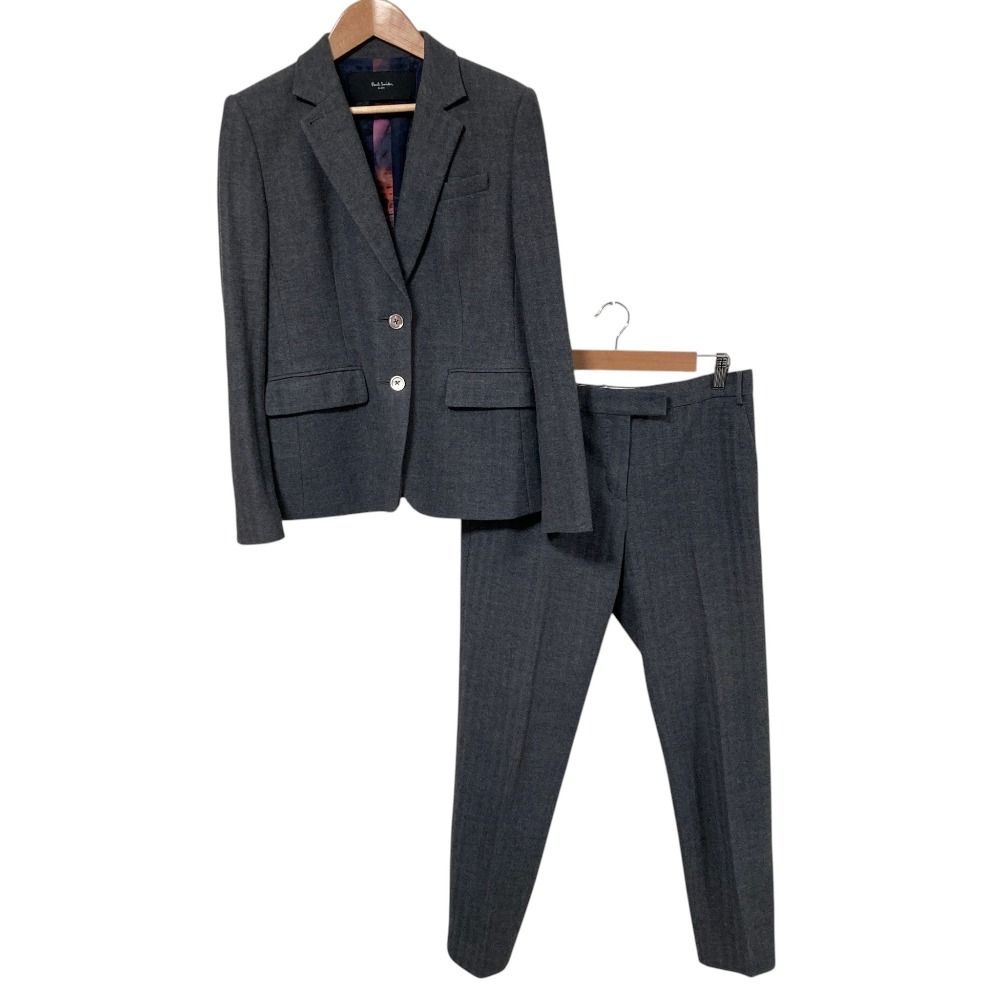 良品 Paul Smith ポールスミス ブラックレーベル ウール ヘリンボーン