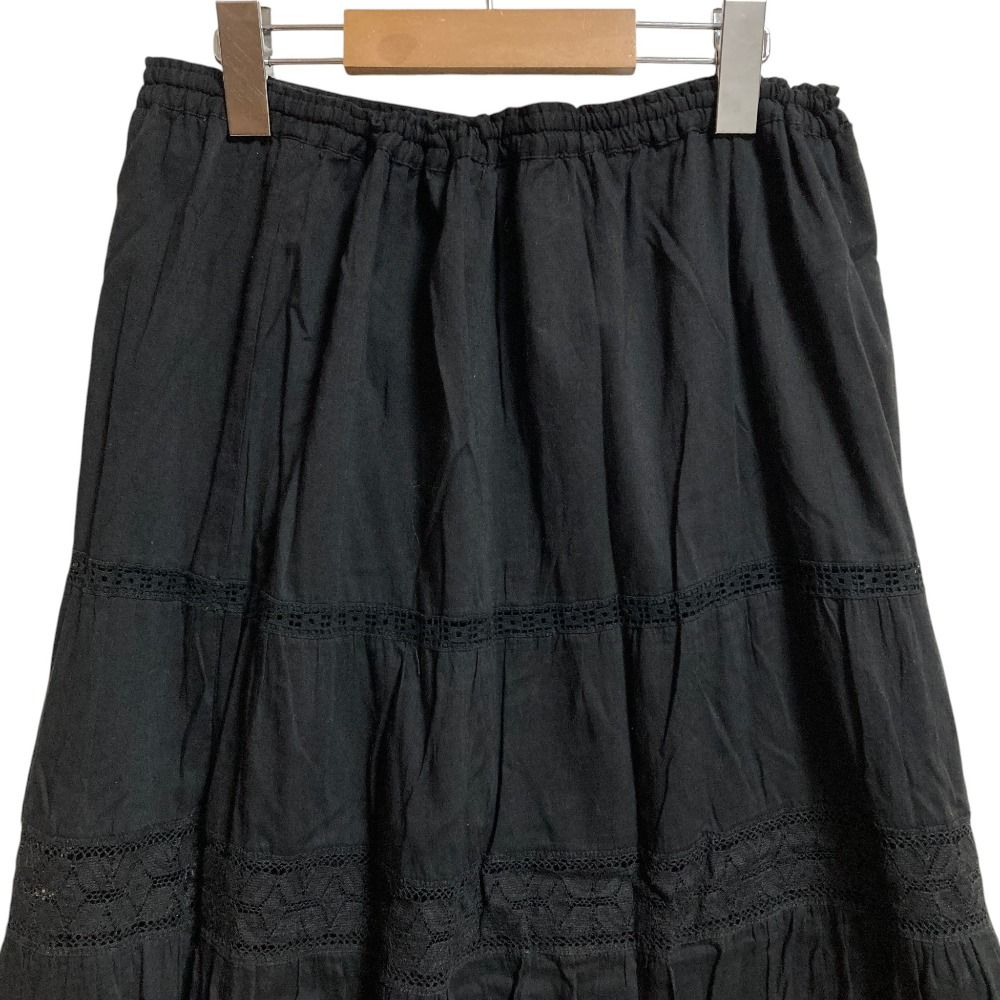 美品 Plage プラージュ Antique like lace スカート サイズ36 ブラック