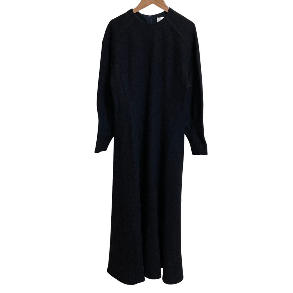 未使用 24AW 1er Arrondissement プルミエアロンディスモン 圧縮ジャージーワンピース B1044AFA039 サイズ38 ネイビー レディース 古着 中古 USED
