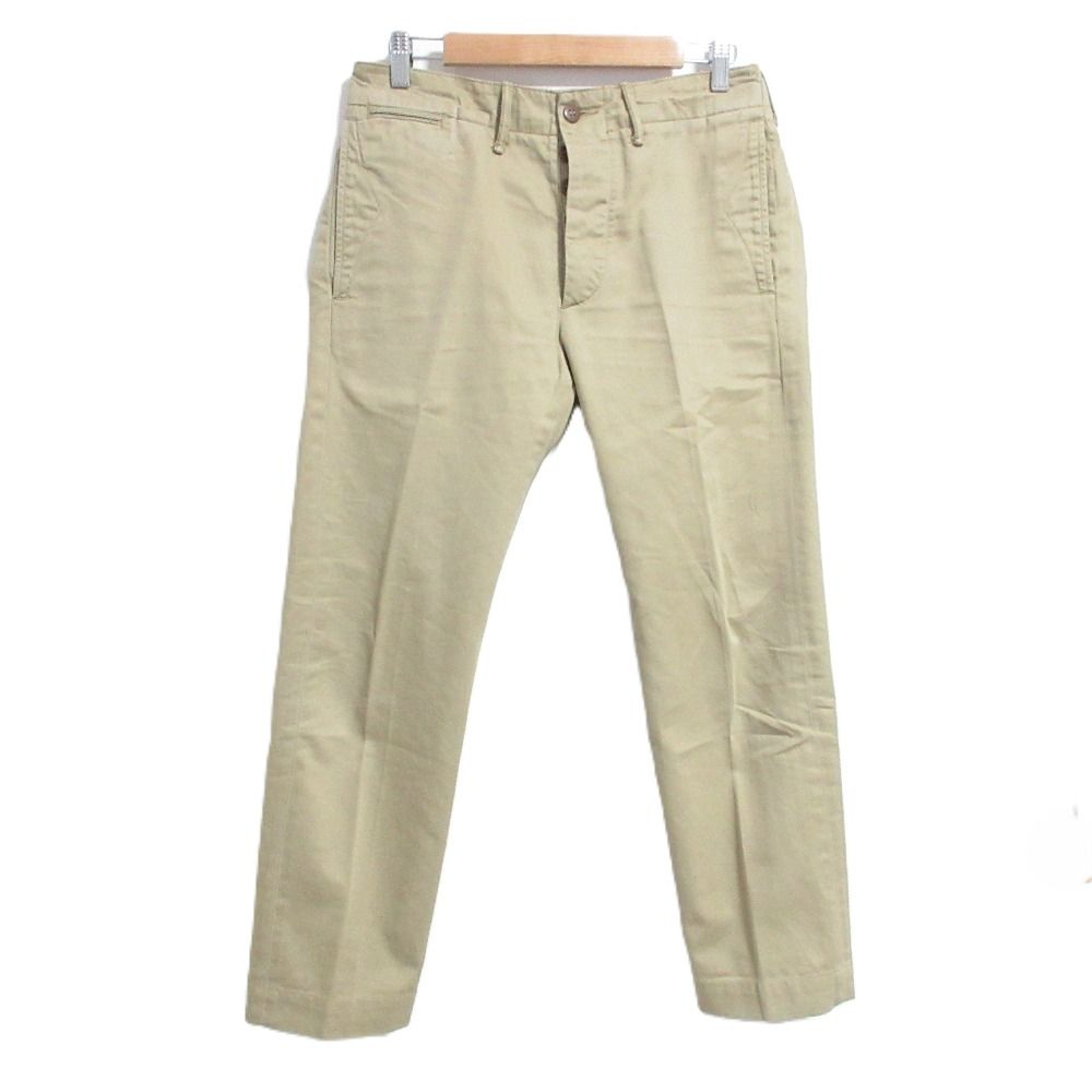 良品 RRL RALPHLAUREN ダブルアールエル ラルフローレン UESD加工 トラウザーズパンツ チノパンツ W29 ベージュ メンズ 古着 中古 USED 10,363円