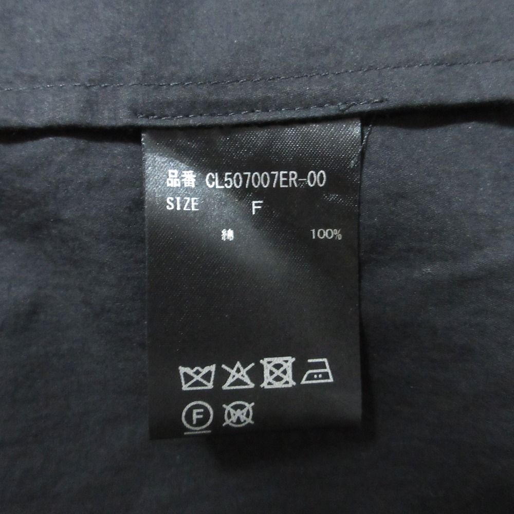 良品 25SS Curensology カレンソロジー サテン ワッシャーシャツ