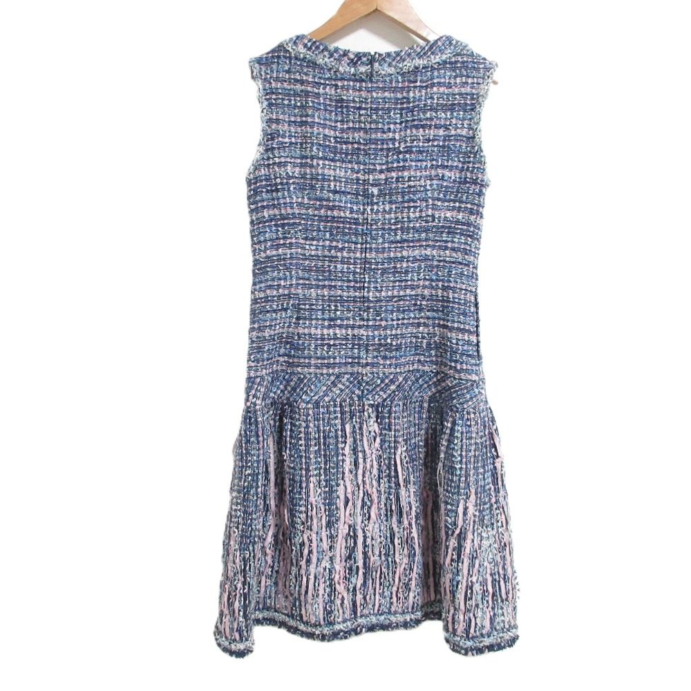 良品 Rene ルネ MALHIA KENT ツイード ノースリーブ ワンピース