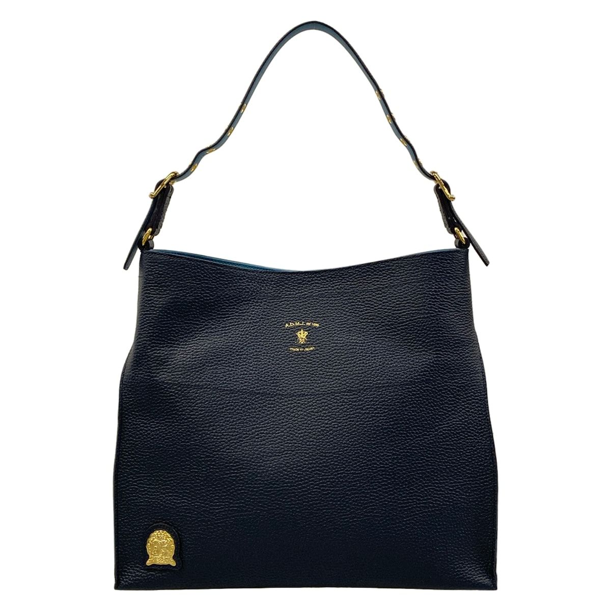 AccessoiresDeMademoiselle(ADMJ)(アクセソワ・ドゥ・マドモワゼル) ショルダーバッグ - 18SC0801 ダークネイビー×ブルー レザー