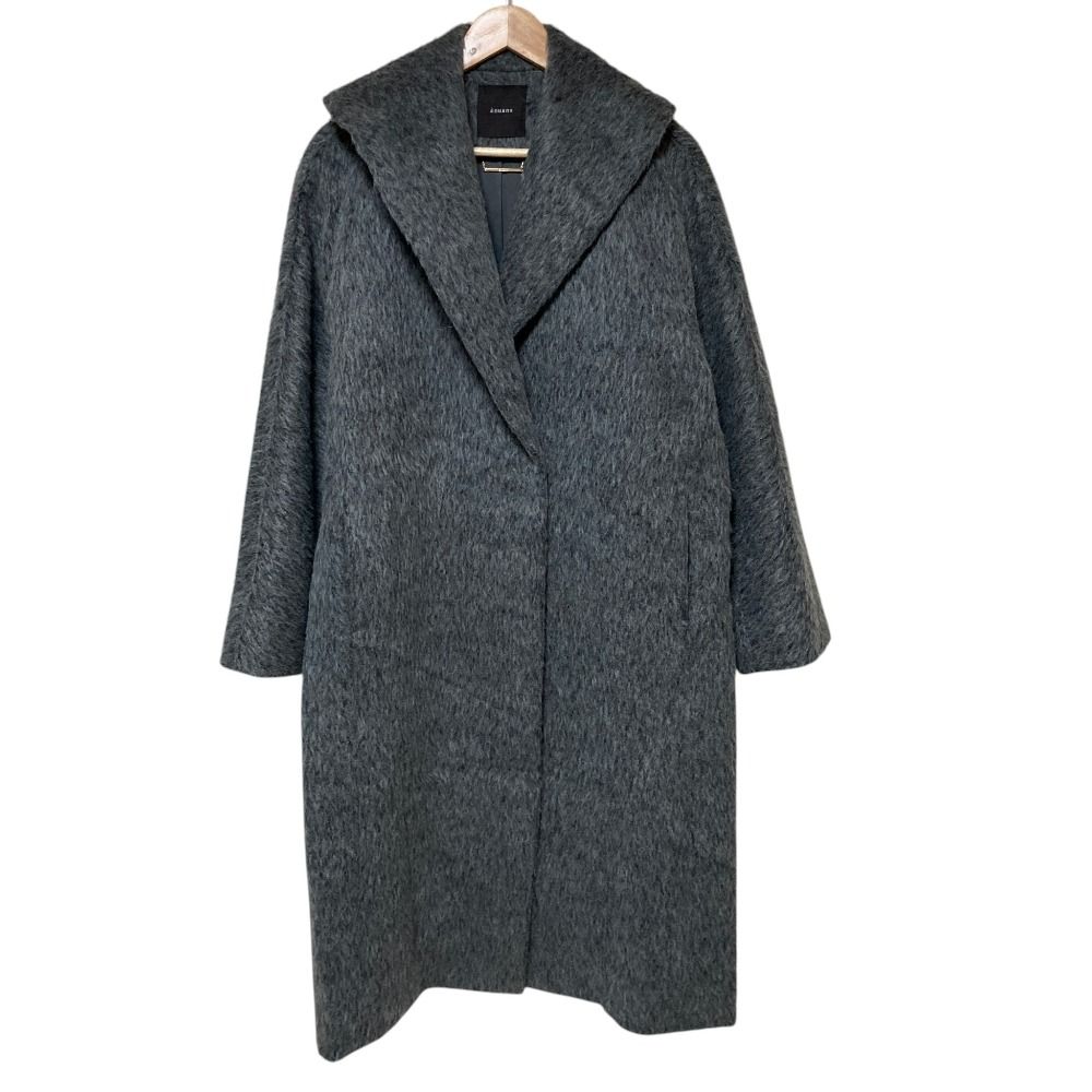 美品 24AW anuans アニュアンス アルパカウールショールカラーコート