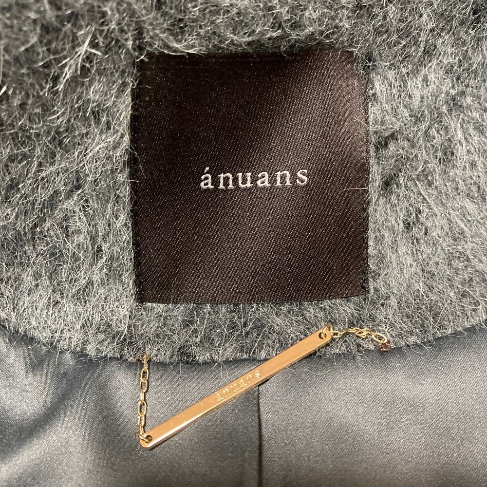 美品 24AW anuans アニュアンス アルパカウールショールカラーコート