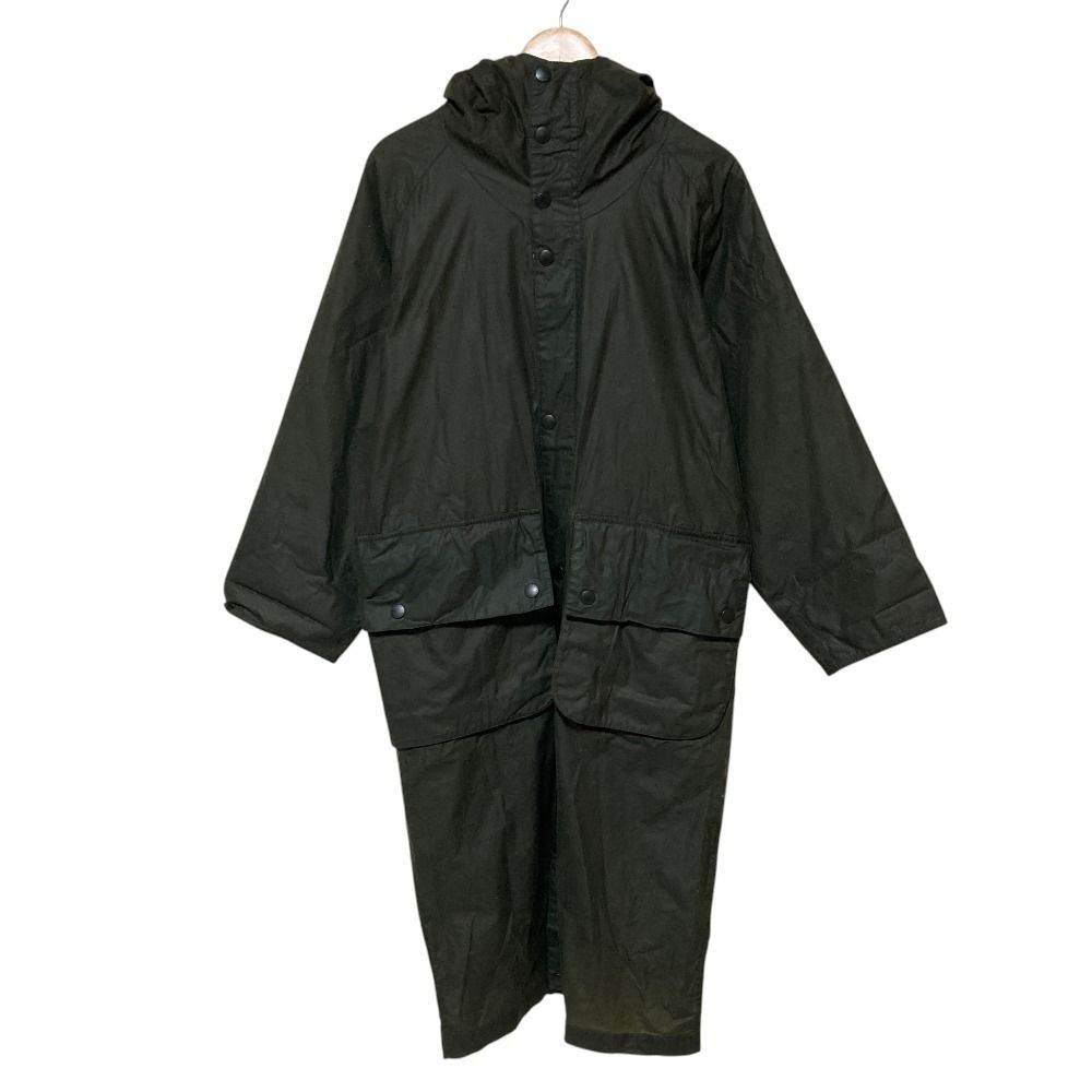 良品 Barbour バブアー フレームワーク 別注 LONG HIKING COAT 2002355 サイズ36 カーキ レディース 古着 中古 USED