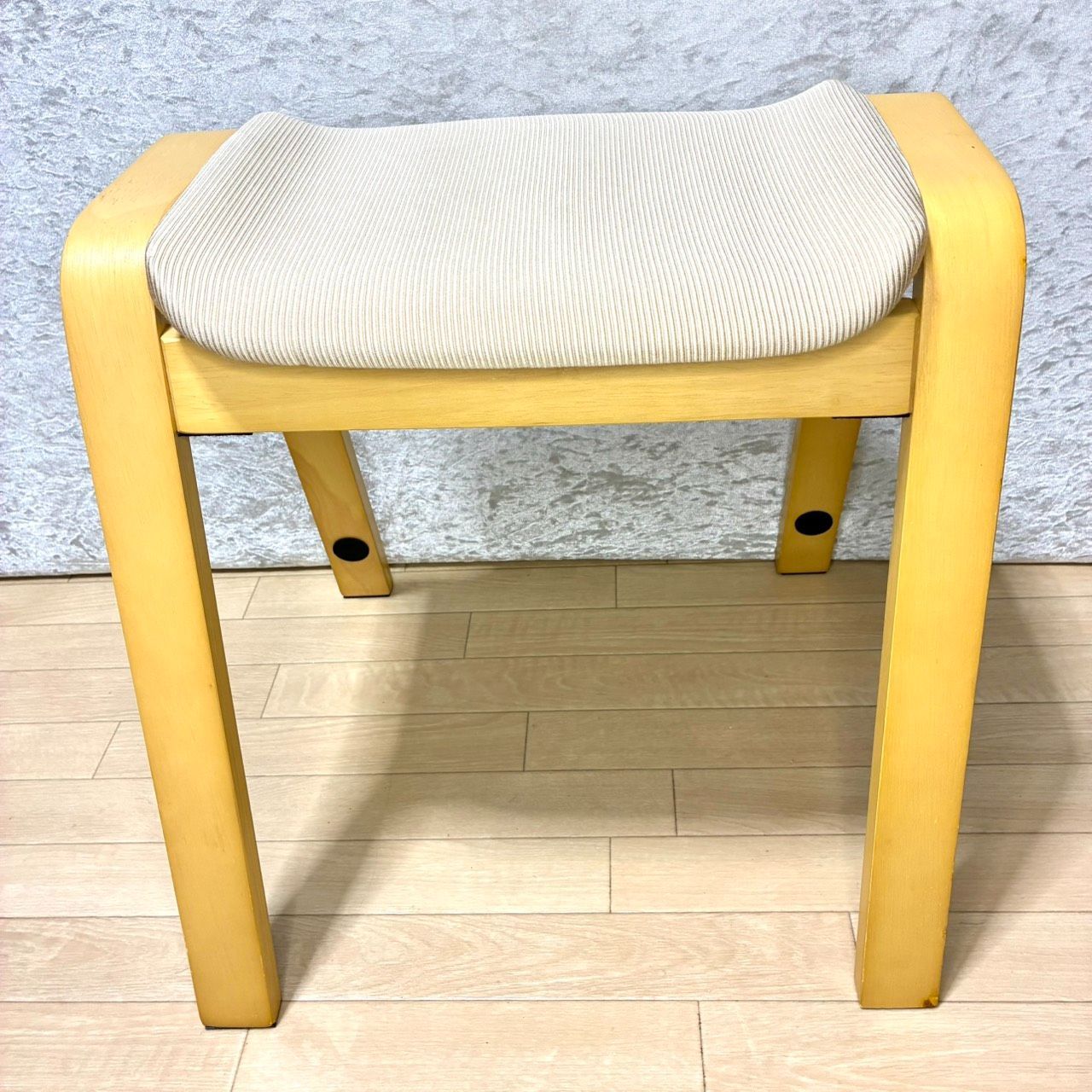ニトリ　木製スツール　スタッキングスツール　2脚セット ニトリ NITORI 木製スツール スタッキングスツール スタッキング