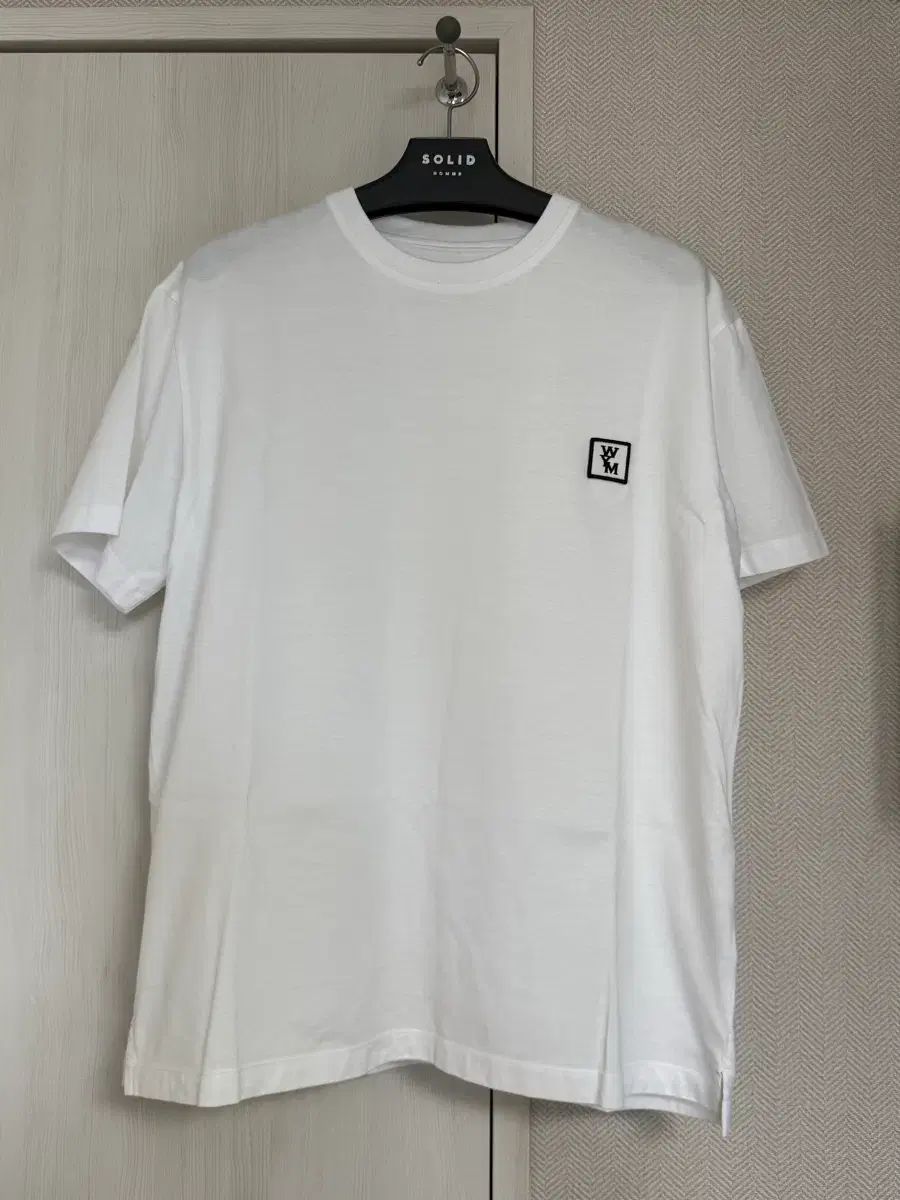 (46) 22fw WOOYOUNGMI ウーヨンミ バックロゴ 半袖 Tシャツ 白