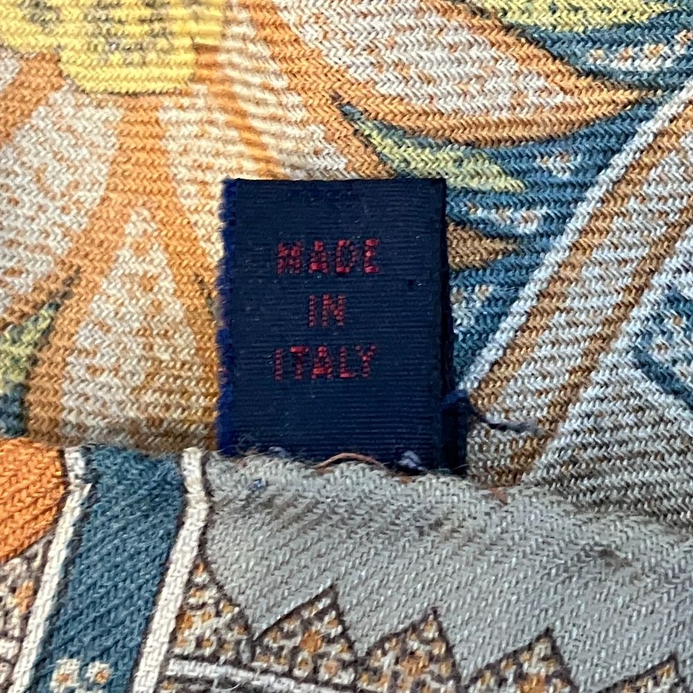 美品 ETRO エトロ ペイズリー柄 ウールシルク 大判ストール ショール