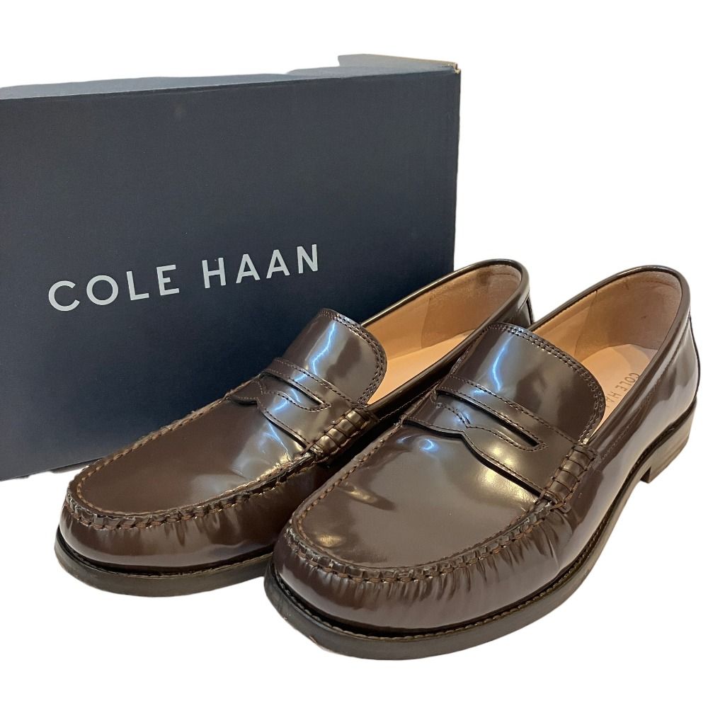 美品 Cole Haan コールハーン ラナ ラックス ペニー ローファー リマスタード W34218 サイズ8 25cm相当 チョコレート レディース 古着 中古 USED