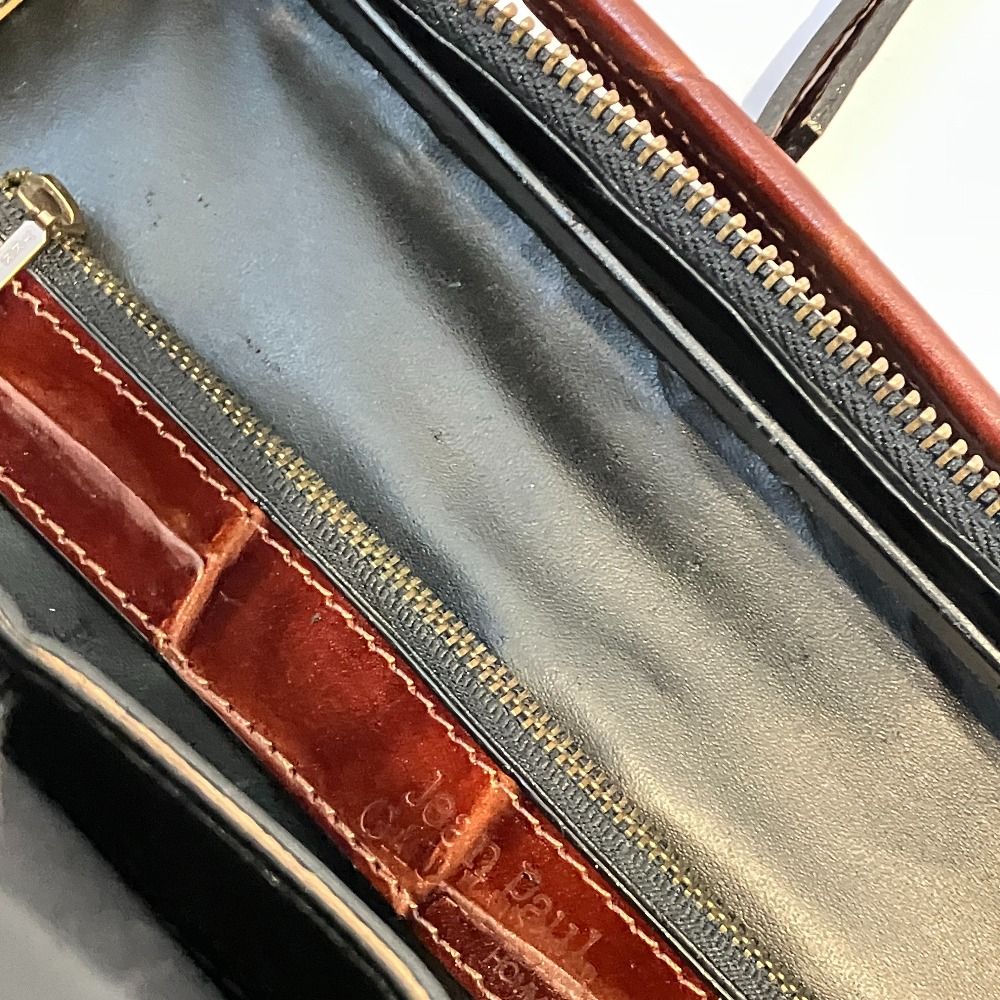 良品 Jean Paul Gaultier ジャンポールゴルチエ クロコ型押し レザー