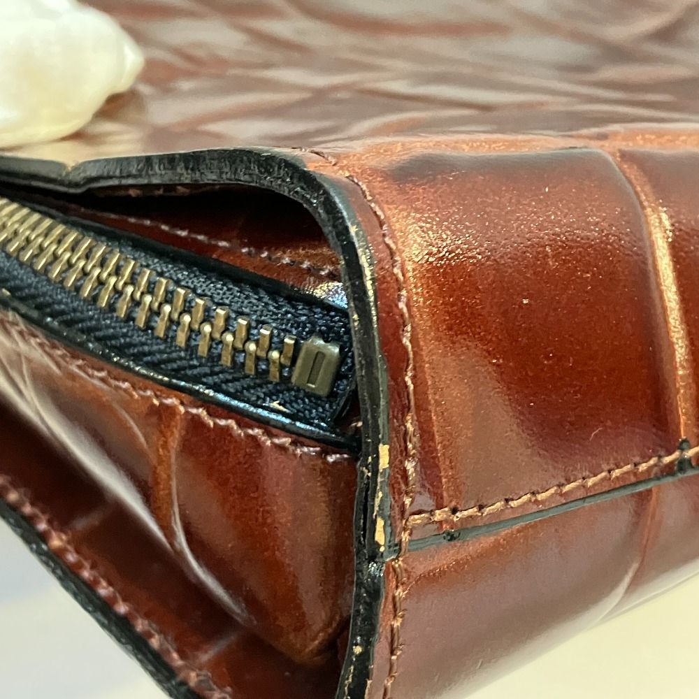 良品 Jean Paul Gaultier ジャンポールゴルチエ クロコ型押し レザー