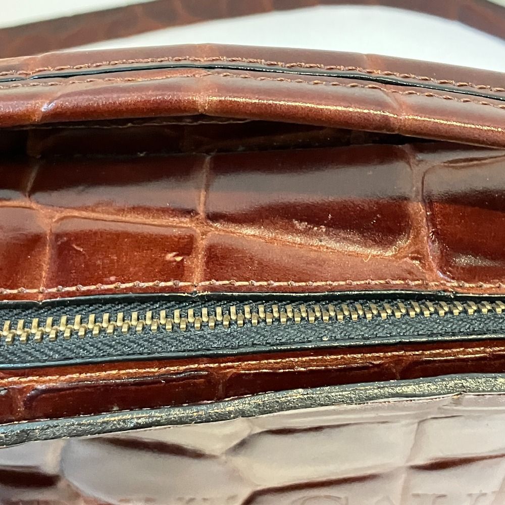 良品 Jean Paul Gaultier ジャンポールゴルチエ クロコ型押し レザー