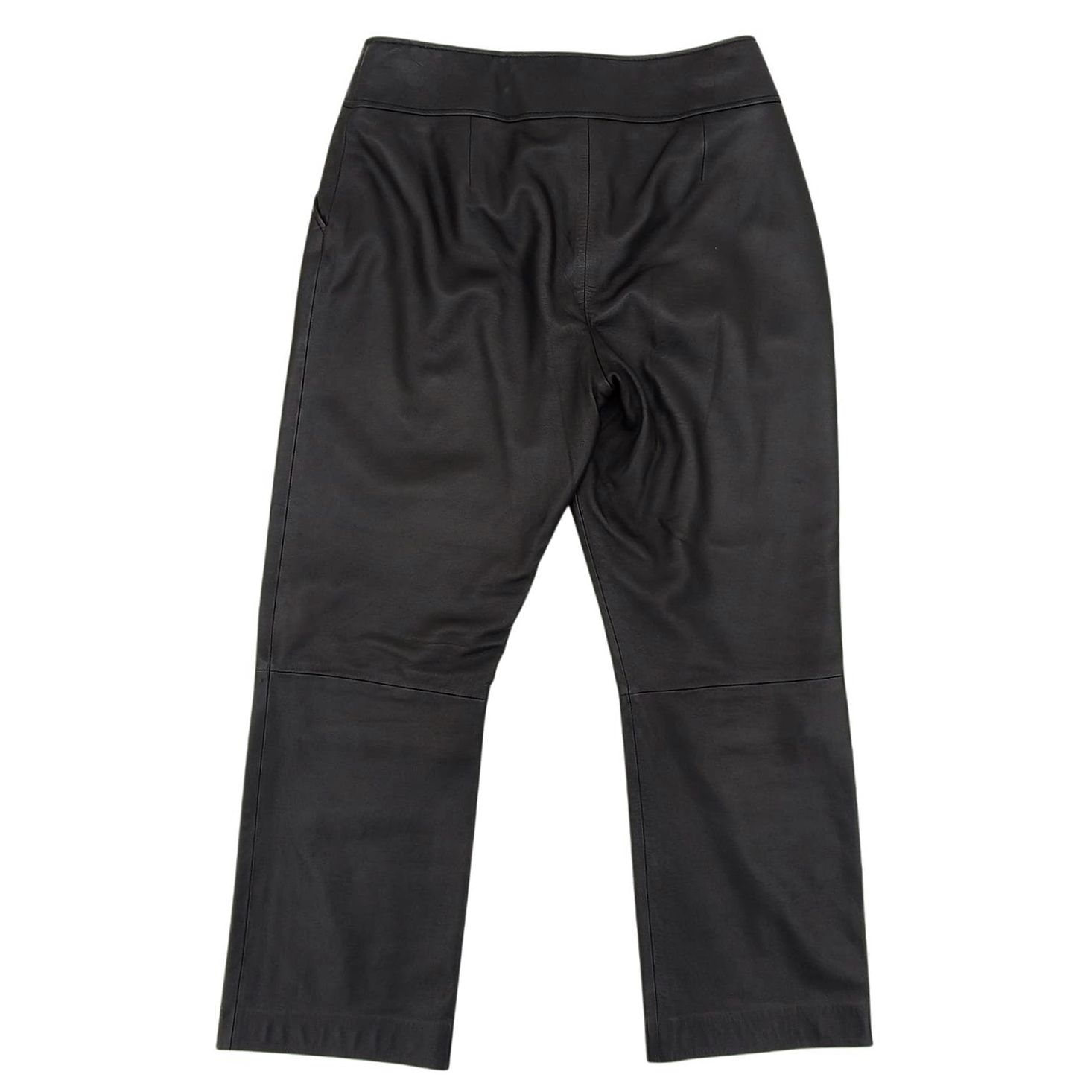 極上 ロエベ LOEWE ラムレザーパンツ 革パンツ leather pants 美品 ロエベ LOEWE パンツ レザーパンツ クロップド ラムレザー
