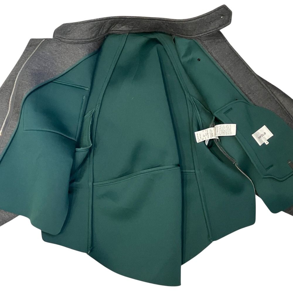 美品 ENFOLD エンフォルド ウールボンディング ショートコート