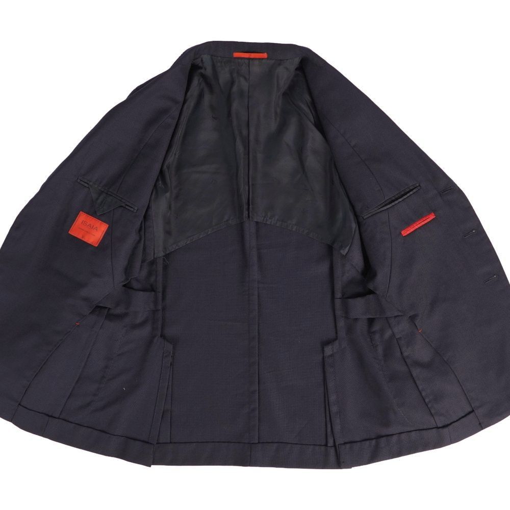 美品 イザイア ISAIA ジャケット テーラード ウール アウター メンズ