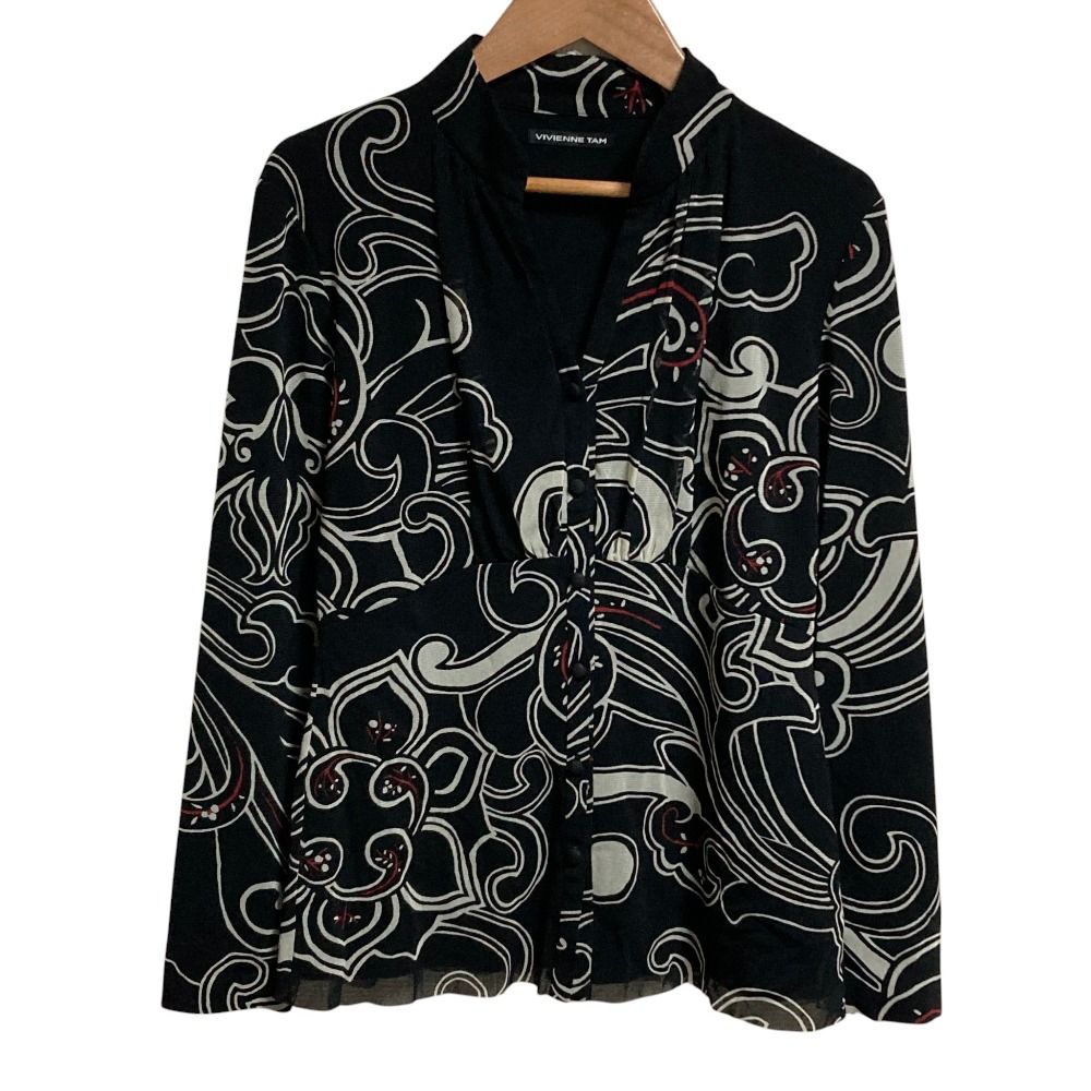 美品 VIVIENNE TAM ヴィヴィアンタム 総柄 パワーネット ロング