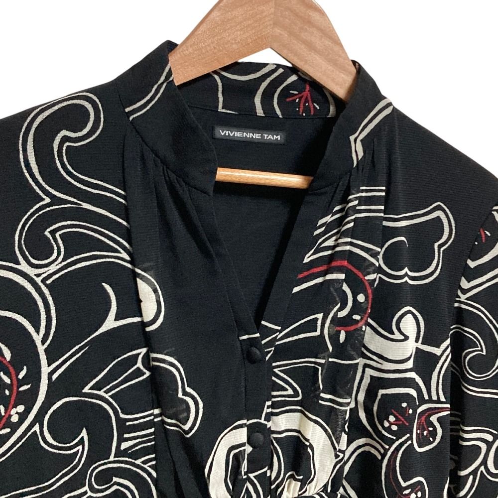 美品 VIVIENNE TAM ヴィヴィアンタム 総柄 パワーネット ロング