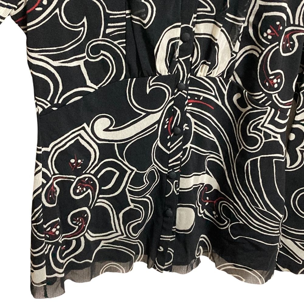 美品 VIVIENNE TAM ヴィヴィアンタム 総柄 パワーネット ロング