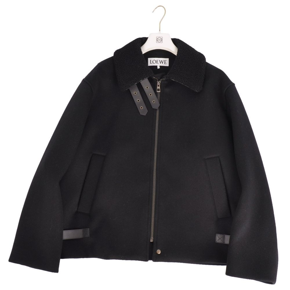 極美品 ロエベ LOEWE ジャケット ブルゾン ボンバージャケット 襟