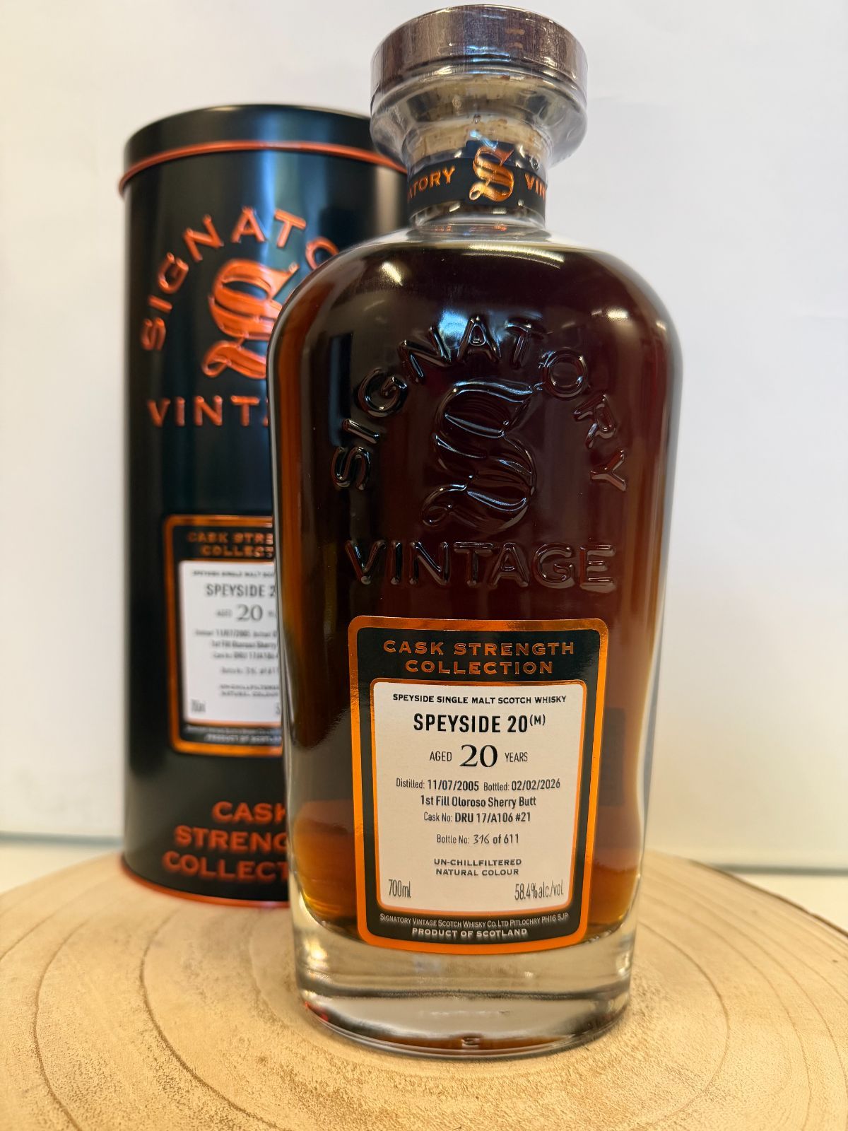 シグナトリー　シークレット　スペイサイド（M）DRU17/A106 #21　20年　Signatoty vintage cask strength collection DRU17/A106 #21 Speyside(M) 20 Y.O 58.4% 700ml