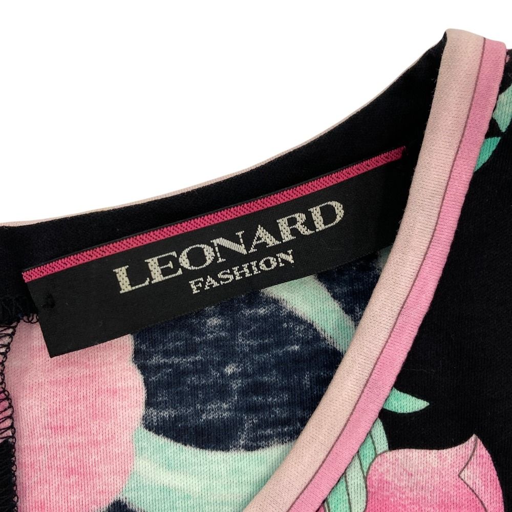 美品 LEONARD FASHION レオナールファッション フラワープリント