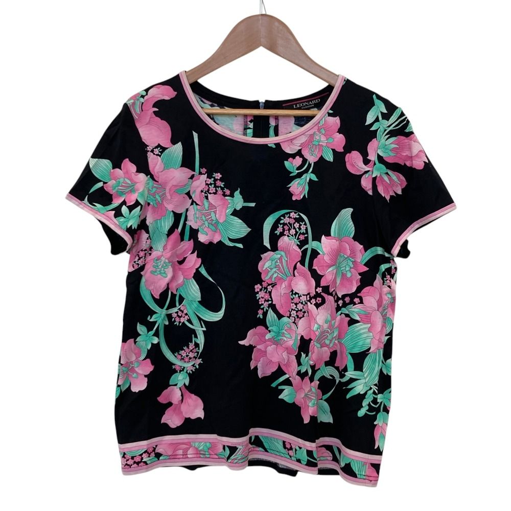 美品 LEONARD FASHION レオナールファッション フラワープリント