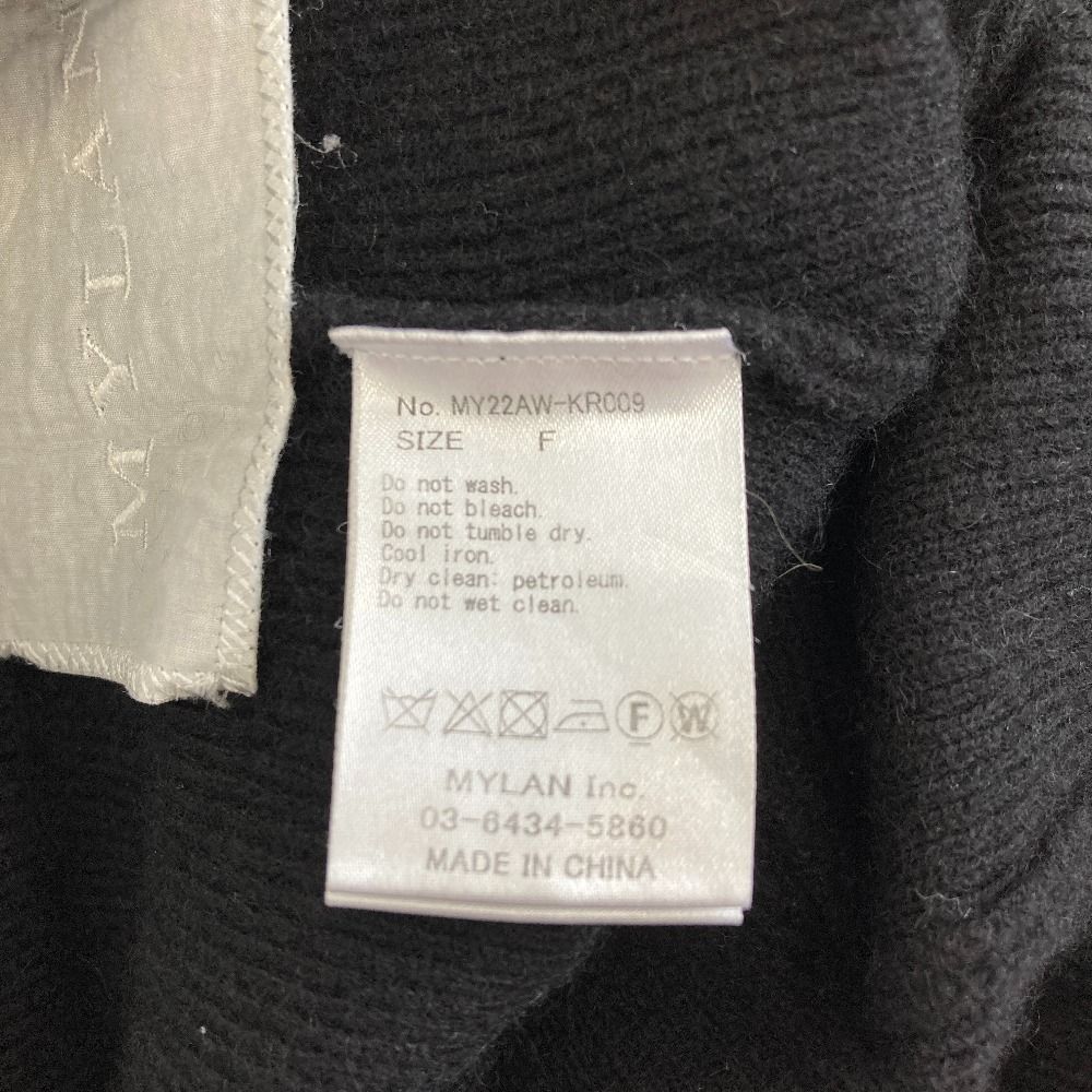 良品 MYLAN マイラン Cashmere Side Slit Rib Knit Pants ニットパンツ