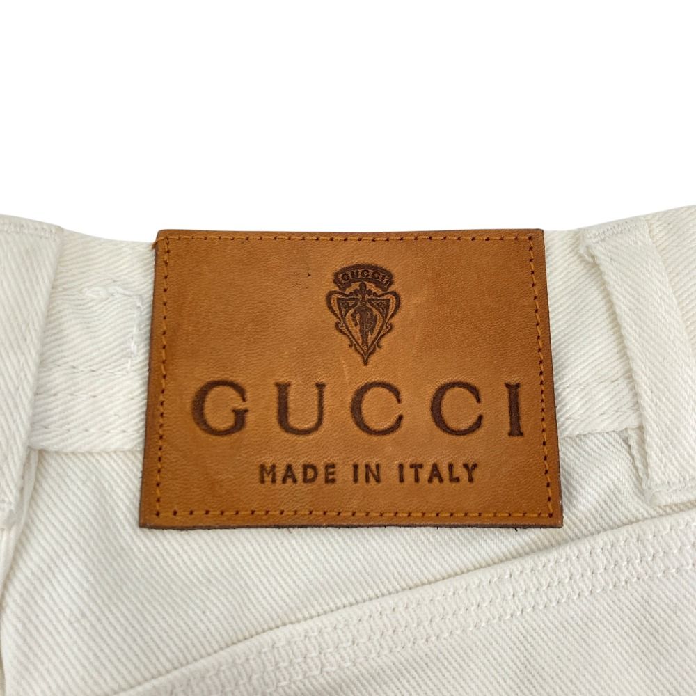 GUCCI グッチ トムフォード期 コットンデニムパンツ 38 ホワイト