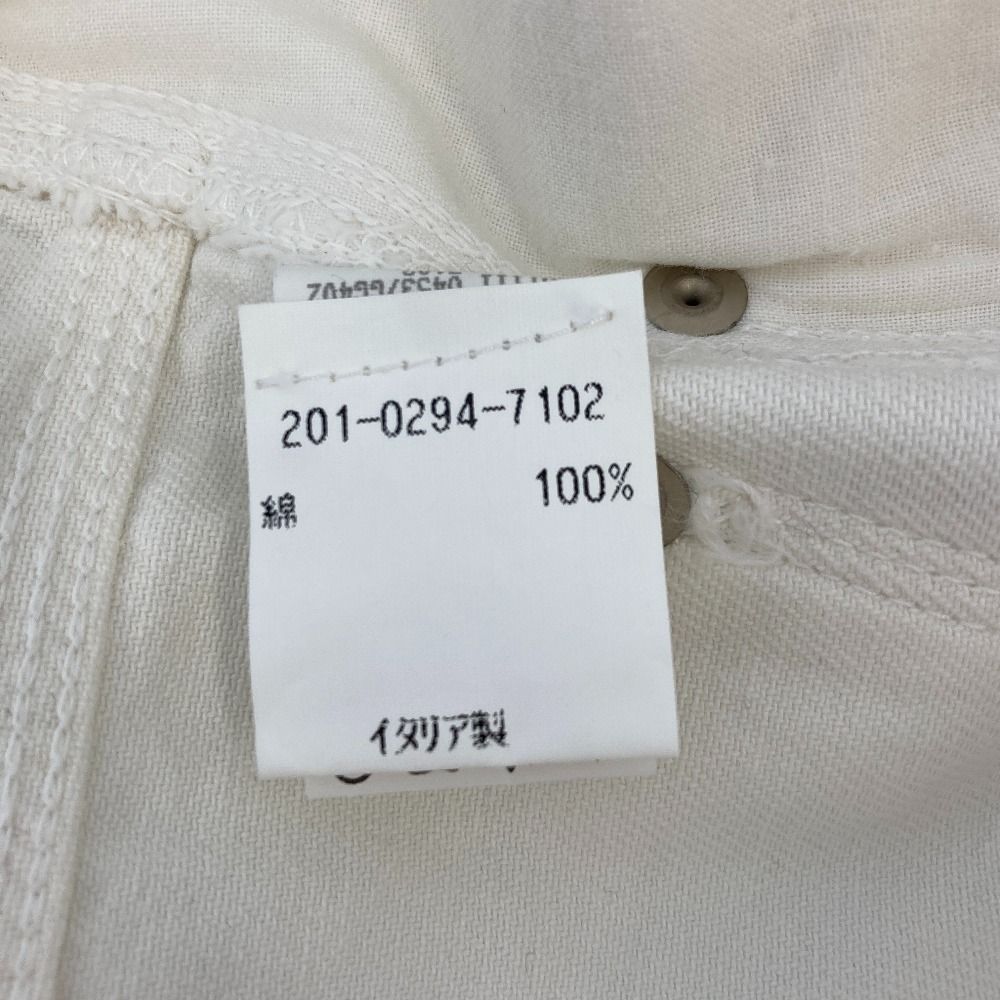 GUCCI ホワイト デニムジャケット 38 トムフォード期　ヴィンテージ GUCCI グッチ トムフォード期 コットンデニムパンツ 38 ホワイト