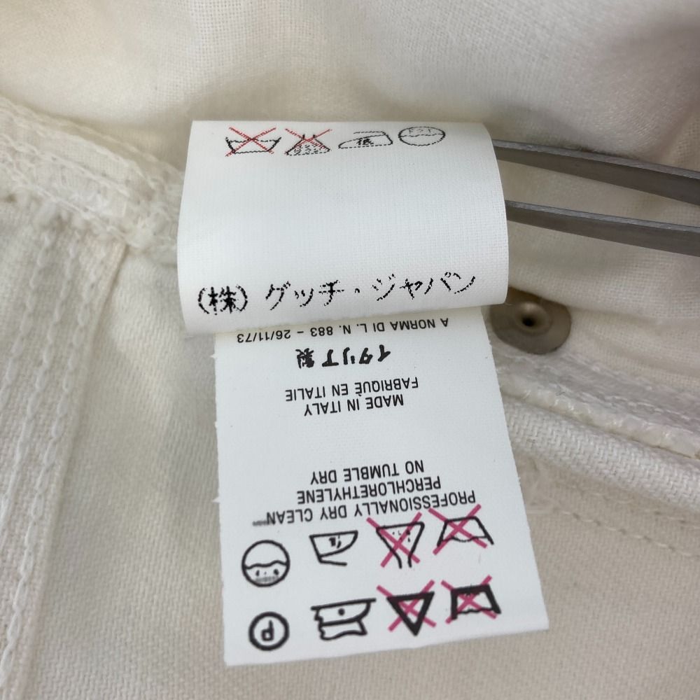 GUCCI グッチ トムフォード期 コットンデニムパンツ 38 ホワイト