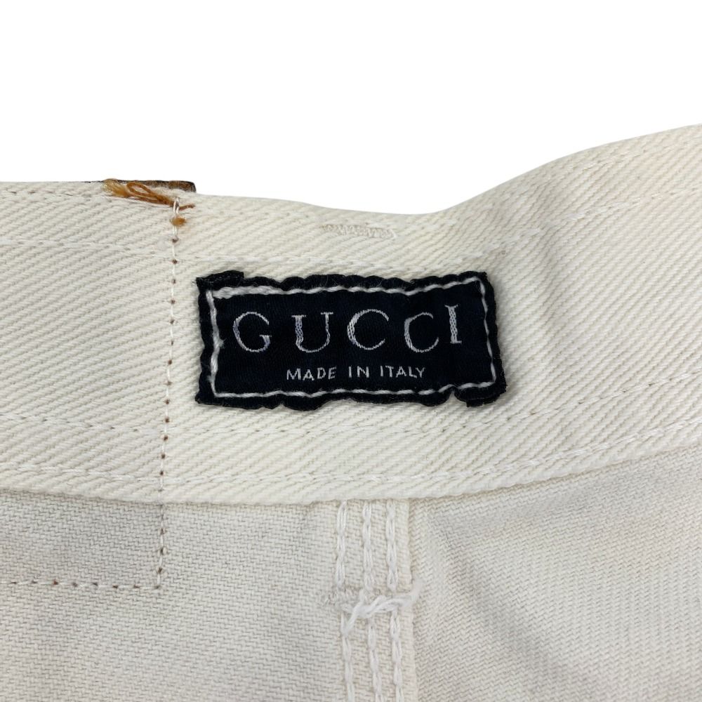 GUCCI グッチ トムフォード期 コットンデニムパンツ 38 ホワイト