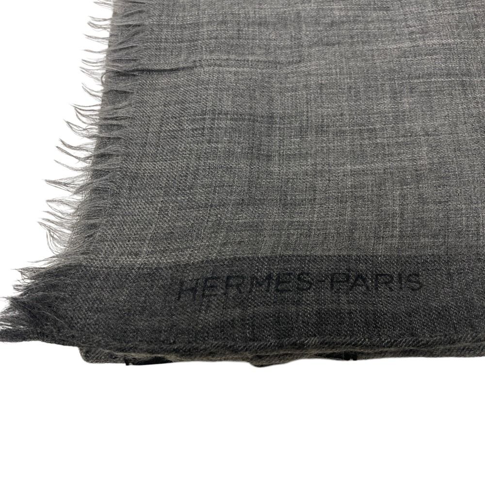 美品 HERMES エルメス カシミヤ100％ パシュミナストール 大判