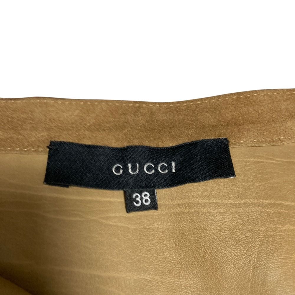 GUCCI グッチ トムフォード期 スエードレザー タイトスカート サイズ38