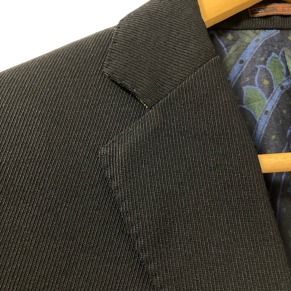 良品 ETRO エトロ ビジューボタン 2B テーラードジャケット サイズ46