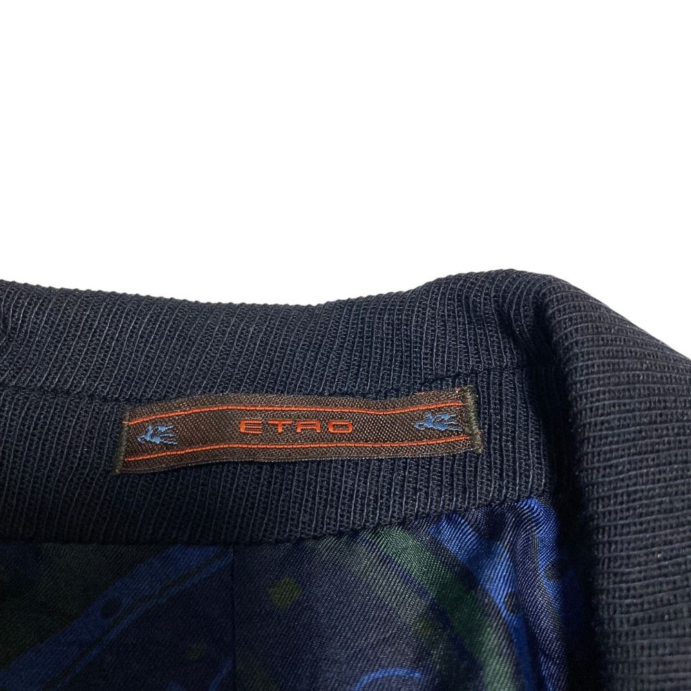 良品 ETRO エトロ ビジューボタン 2B テーラードジャケット サイズ46